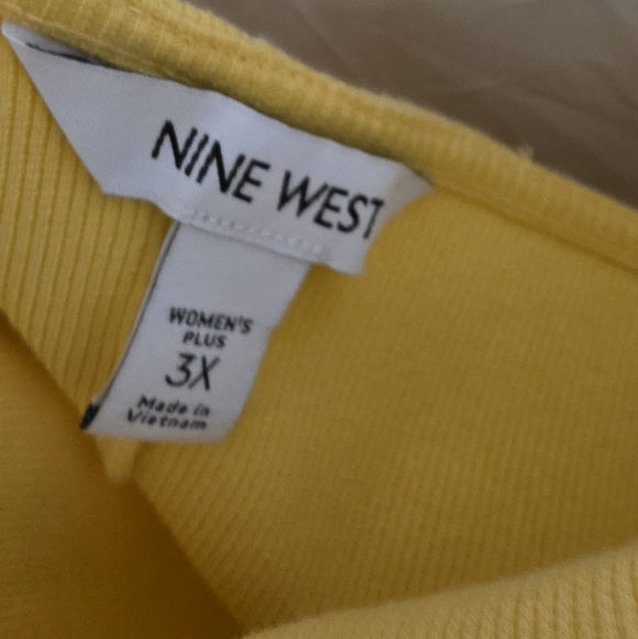 Nine West Yellow Women's Dress - Picture 4 of 4